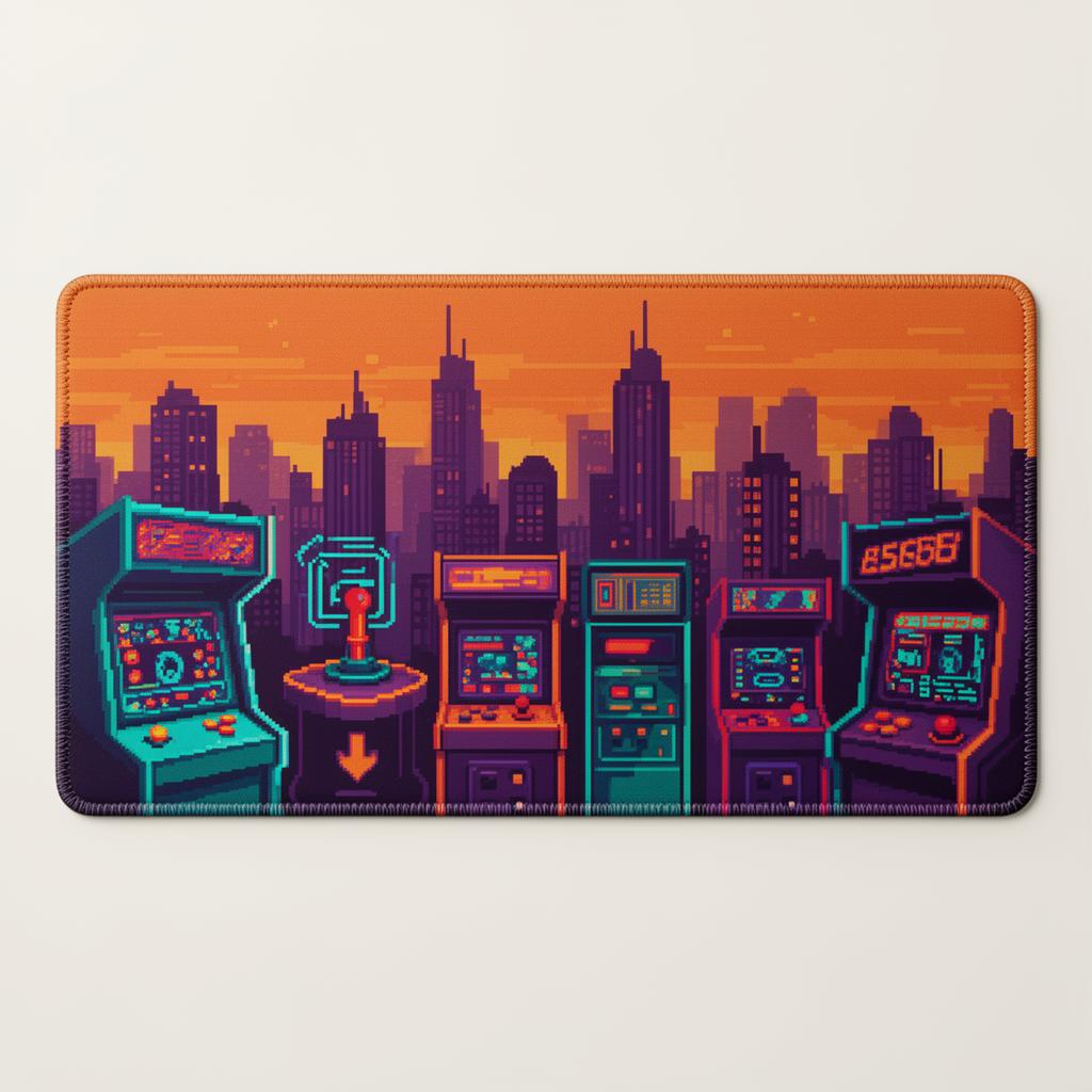 Retro gaming custom playmat